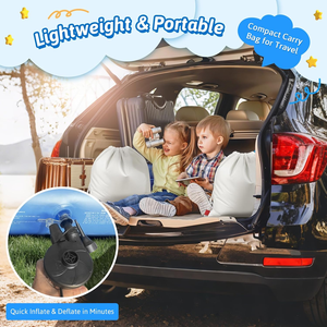 Cama de Viaje Inflable para Niños Pequeños con Tienda de Campaña, Cuna Plegable y Portátil para Niños Pequeños - Colchón de Aire Inflable para Niños con Parachoques de Seguridad - Product Image 5