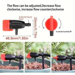 Kit d'irrigation goutte à goutte MiPang, tuyau PVC 1/2 pouce, débit réglable, économie d'eau, système d'arrosage automatique pour jardin, accessoires - Product Image 2