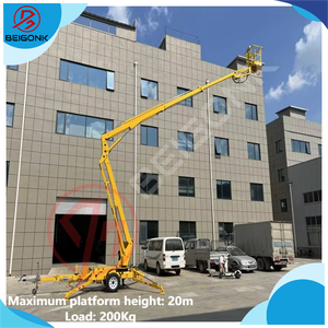 Ce ISO 10m-20m Spider Lift xây dựng trên không là<span class=keywords><strong>m</strong></span> việc nền tảng towable Boom Lift Trailer khớp nối Boom Lift - Product Image 6