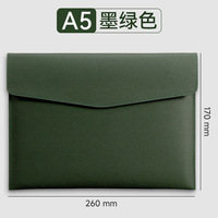 Carpeta A5 de PU con Cierre Metálico, Gran Capacidad, Carpeta de Documentos Empresarial, Logotipo Personalizado, Venta Promocional