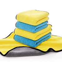 Serviette de lavage de voiture en microfibre, 400-800GSM 30*60cm, taille personnalisée, couleur Pantone verte, pour le detailing automobile, le polissage et le nettoyage