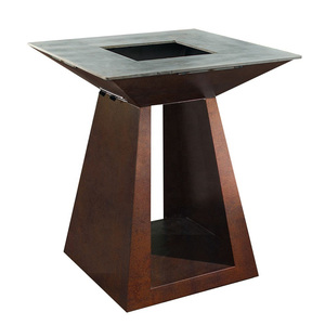 Barbecue corten en acier, plaque de barbecue <span class=keywords><strong>pour</strong></span> la maison, barbecue de luxe, barbecue au charbon de bois robuste - Product Image 4