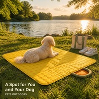 Nouveau tapis pour animaux de compagnie en maille à motif œil-de-perdrix, coussin de couchage pour chien quatre saisons, rafraîchissant et imperméable, universel pour chiens et chats