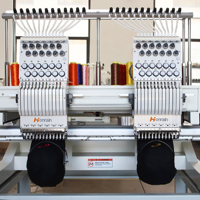 HONRAIN Ventes directes d'usine 9/12/15 aiguilles T-shirt casquette ordinateur Machine à broder 2 têtes