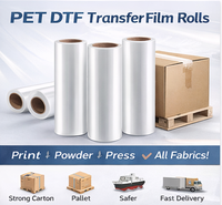 Film de transfert DTF mat simple face en PET de haute qualité pour impression sur T-shirt, décollage à froid, en rouleau, vente en gros