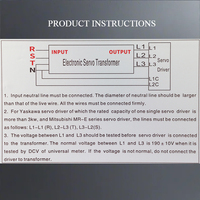 Transformateur Flyback pour Servomoteur Triphasé, Composants en Aluminium et Plastique, CE ISO9001, pour une Efficacité de 98%, Bobine 7500VA, 4 Fils, Sec