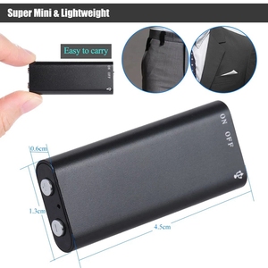 Máy ghi âm kỹ thuật số mini thiết kế mới bán buôn, bộ nhớ flash 8GB 16GB, thiết bị ghi âm âm thanh, ghi âm MP3, kích hoạt bằng giọng nói - Product Image 2