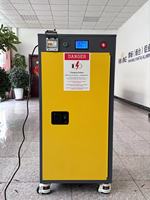 Armoire de stockage et de charge de batteries intelligente, ignifuge, à double paroi, avec capteur de température/fumée, 12 prises pour voiture électrique