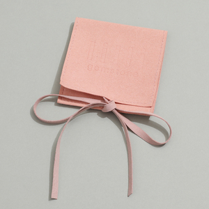 Pochette en microfibre écologique pour bijoux, avec logo personnalisé, fermeture à cordon, pour montres et lunettes, emballage élégant pour le rangement des bijoux, 8*8cm - Product Image 5