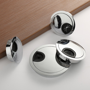 Cache-câble métallique Xdoc 50 53 60 80mm en alliage de zinc, boîte de gestion de câbles pour bureau d'ordinateur, style moderne et simple - Product Image 1