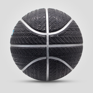 Balón <span class=keywords><strong>de</strong></span> <span class=keywords><strong>Baloncesto</strong></span> Profesional <span class=keywords><strong>de</strong></span> Cuero Inflable Negro con LOGO Personalizado para Entrenamiento Deportivo Tamaño Oficial 7 - Product Image 4
