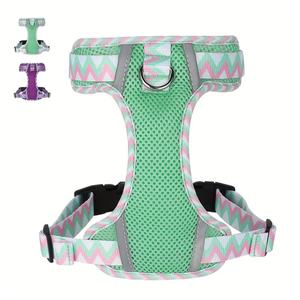 Summer Edition <span class=keywords><strong>Dog</strong></span> Leash Vest Solid Pattern Polyester Chest Button Closure <span class=keywords><strong>Wholesale</strong></span> <span class=keywords><strong>Pet</strong></span> Supplies Colorful Soft Harness - Product Image 5