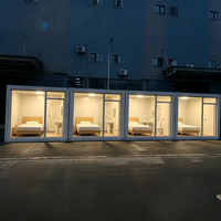 Maison conteneur modulaire préfabriquée à faible coût, détachable, design moderne et respirant, pour dortoir d'employés, hôtel, ou espace de vie