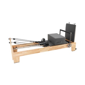 El mejor reformador de Pilates Elinar clásico Pilate <span class=keywords><strong>cama</strong></span> moldeadora de cuerpo <span class=keywords><strong>cama</strong></span> de reformador avanzado máquina de Pilates de recuperación de madera de arce para el hogar - Product Image 3