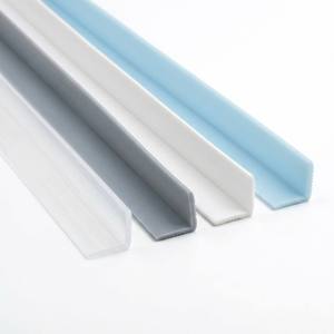 Bande de joint <span class=keywords><strong>d</strong></span>'étanchéité en silicone en forme de L Jacey, auto-adhésive, pour comptoir de cuisine et porte de douche de salle de bain - Product Image 1