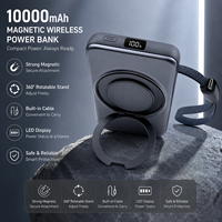 Batterie externe magnétique 3-en-1 personnalisée de haute qualité 10000 mAh pour téléphone et montre, charge rapide exclusive PD35W