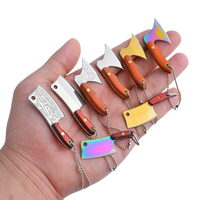 Couteau de poche mini en acier Damas de la marque YATONG, dernière technologie, manche en bois DIY, OEM, multifonctionnel, épaisseur 1,5 mm, type Bowie