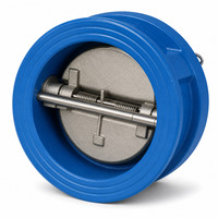 Clapet anti-retour à double plaque en fonte ductile pour conduite d'eau de protection incendie