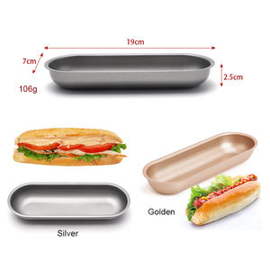 <span class=keywords><strong>Moule</strong></span> à <span class=keywords><strong>hamburger</strong></span> chaud, <span class=keywords><strong>mini</strong></span> bande ovale dorée en acier au carbone, de qualité alimentaire, 1 pièce - Product Image 6