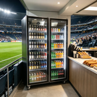 Réfrigérateur Commercial à Portes Vitrées (4 Portes) pour Boissons – Vitrine Réfrigérée Verticale pour Vins – Prix Usine