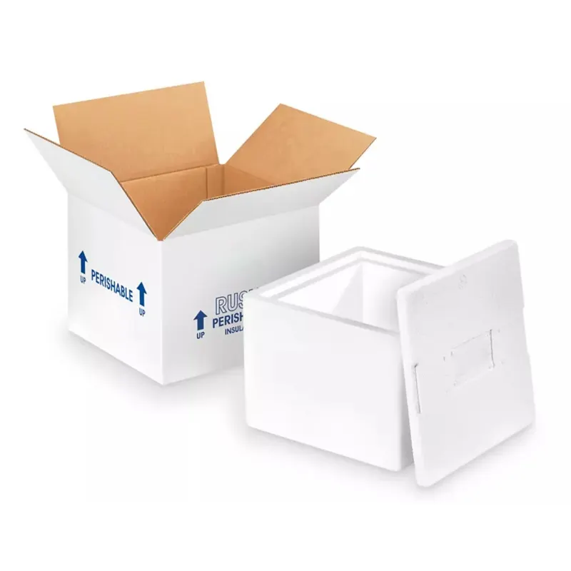 Оптовая продажа, упаковочная коробка для холодных цепей, теплоизолированные пенопластовые коробки для транспортировки замороженных продуктов