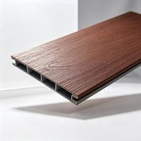Planche de terrasse en aluminium à grain de bois, co-extrusion WPC, pour projets de villas et jardins extérieurs