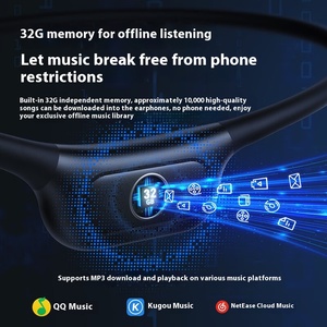 Audífonos IP68 Resistentes al Agua con 32G <span class=keywords><strong>de</strong></span> Memoria, Batería LED JL para Conducción Ósea, para Natación, Deportes y Correr - Product Image 3