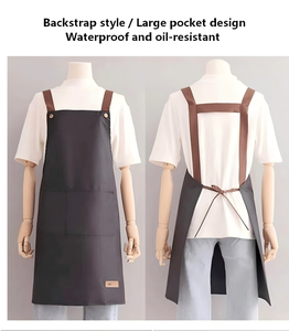 Tabliers personnalisés avec logo, imperméables et résistants à l'huile, en PVC, pour <span class=keywords><strong>cuisine</strong></span> et restaurant, pour hommes et femmes, avec poches, impression, taille, couleur, logo personnalisé - Product Image 4