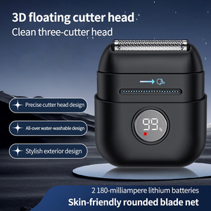<span class=keywords><strong>Afeitadora</strong></span> Eléctrica Portátil de Triple Cuchilla Recargable por USB, Impermeable IPX7, Recortadora de <span class=keywords><strong>Barba</strong></span> Recíproca <span class=keywords><strong>para</strong></span> Hombres, Cara y <span class=keywords><strong>Barba</strong></span> - Product Image 6