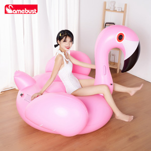 Samebust Pink Flamingo Inflatable Float PVC Water <b>Toy</b> For Pool Resort Outdoor Use - Product Image 1