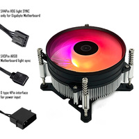 Refroidisseur d'air pour processeur TR55C-1700-ARGB, Intel LGA 1700 1851 1200 115X AMD AM5 AM4 ARGB, dissipateur thermique en cuivre épais, ventilateur pour PC de jeu de bureau