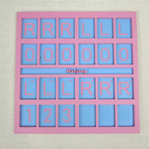 Tavola di Pratica per Mahjong Stampata in 3D, Vassoio per l'Ordinamento delle Tessere Numerate LR, Piastra di Posizionamento per l'Allenamento dei Principianti - Product Image 2
