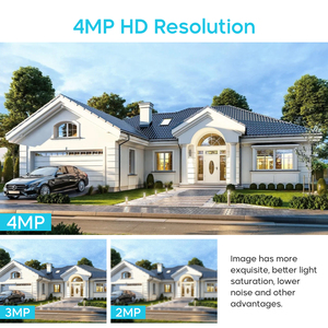 Valucam 2.8mm 4MP phát hiện chuyển động được xây dựng trong mic IR cố định tiêu cự đen tháp pháo IP Camera - Product Image 4