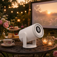 Projecteur intelligent portable Junuo TURN1, 200 lumens, 4K, Android 14, haut-parleurs intégrés, cinéma maison compact avec options de couleur personnalisées