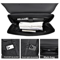 Nouveau Sac à Dos en Jean Rhombus à Double Bretelle Grande Capacité Imperméable en Polyester Unisexe pour Ordinateur Portable Tendance Collège
