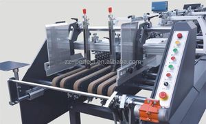 Máquina Plegadora y Encoladora de Cajas de Cartón Corrugado Industrial, Equipo Automático para Plegado y Encolado de Cartones <span class=keywords><strong>con</strong></span> Fondo Crash Lock - Product Image 6