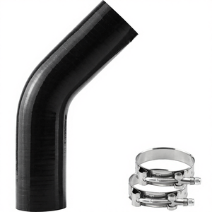 Raccord de tuyau en <span class=keywords><strong>silicone</strong></span> haute performance en forme de U/<span class=keywords><strong>L</strong></span>/T avec collier de serrage en T, OEM/ODM, couleur/taille personnalisée, amélioration des performances - Product Image 1