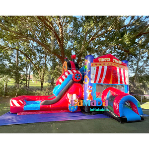 <span class=keywords><strong>All</strong></span> <span class=keywords><strong>American</strong></span> Gonflable Bounce Combo Wet & Dry Slide Star Flag Theme Château de saut gonflable avec toboggan - Product Image 3