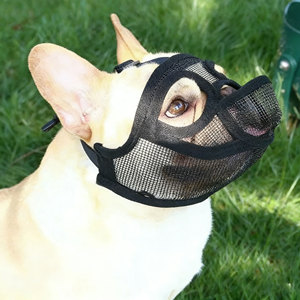 Bozal De Canasta Para Perros Pequeños Y Medianos - Suave, Transpirable Y Ajustable, Permite Beber Y Jadear, Evita Mordiscos Sin Molestar