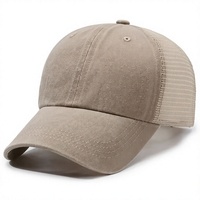 Casquette de baseball trucker en jean et maille respirante pour l'été, avec dos en polyester délavé et avant réglable, pour hommes et femmes, idéale pour la plage et les activités sportives