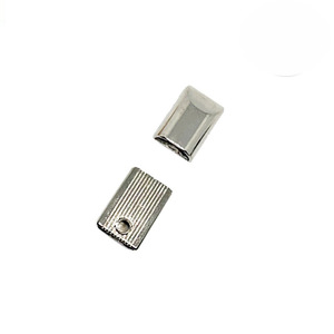 Embouts de fermeture éclair en métal rectangulaires en alliage de zinc durables pour sacs et vêtements - Product Image 4