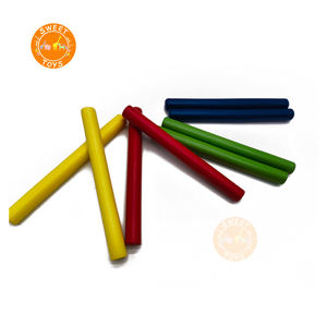 工場直販 高品質 カラフル木製 子供用楽器 ポリスバトン 早期教育 知育玩具 - Product Image 2