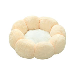 Flower Pet Nest Winter Warm Plush Cat Nest Universal <strong>Kennel</strong> for Four Seasons Solid Pattern Cross-Border Wholesale Stock for <strong>Dogs</strong> - Product Image 1
