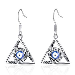 Pendientes de Ojo de Diablo Creativos, Joyería Nueva, Pendientes Góticos Únicos de Moda para Mujer, Estilo Triangular - Product Image 1