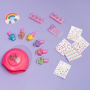 Vente en gros de vernis à ongles de couleur de marque privée Oem Odm non toxique pour enfants avec <span class=keywords><strong>faux</strong></span> ongles et séchoir - Product Image 1