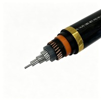 Cable de Alta Tensión Yaogu YJLLW03 con Conductor de Aluminio XLPE, 110kV 220kV, Doble Cubierta de Aluminio Corrugado, HDPE, Entierro Directo, IP68