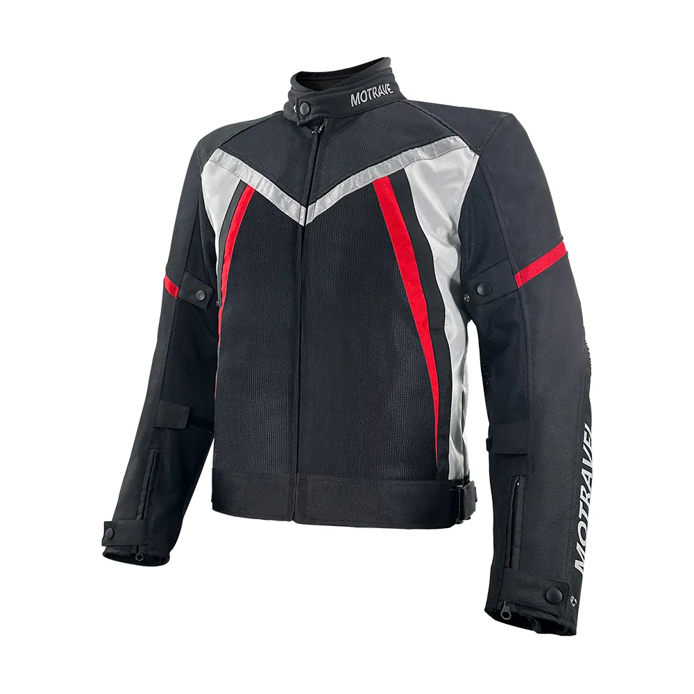 Jaqueta acolchoada para motociclista, jaqueta respirável de malha para motor de moto, equipamento de proteção reflexivo para pilotar e correr