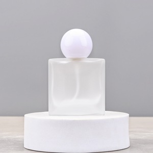 25ml-50ml Frosted Glass <b>Perfume</b> Spray Bottles, Refillable Cosmetic Atomizer <b>Containers</b> for Travel - Product Image 3