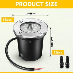 Lampe enterrée dans le sol <span class=keywords><strong>GU10</strong></span> MR16 <span class=keywords><strong>Spot</strong></span> encastré extérieur étanche Lampadaire souterrain - Product Image 3