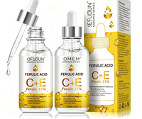 Sérum visage anti-rides et anti-âge à 15 % de vitamine E + acide férulique, complexe de soin de la peau à l'acide ascorbique